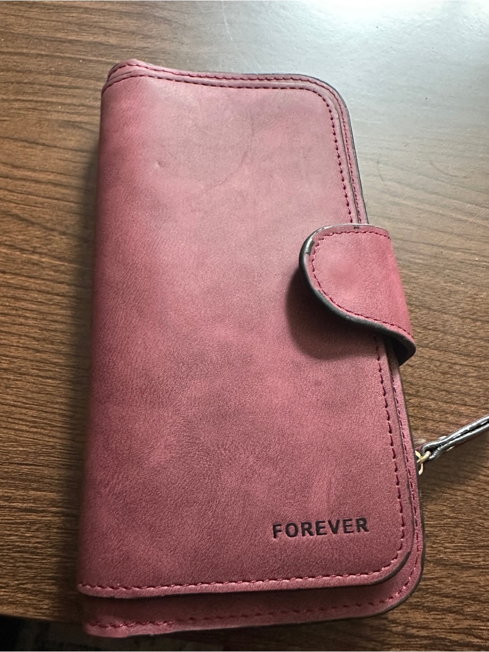 Forever 21 Mauve Pink Phone Wristlet Wallet